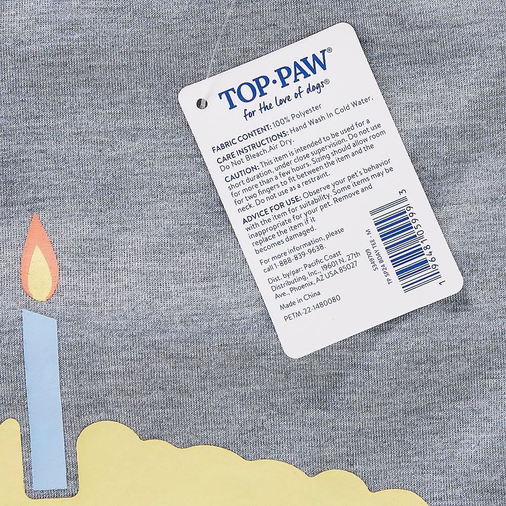 NWT Top Paw® Birthday Pup Dog Tee sz XS *3/$13* - Picture 4 of 6